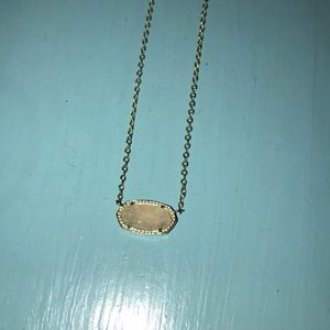 Kendra Scott Drop Gold Stone Necklace